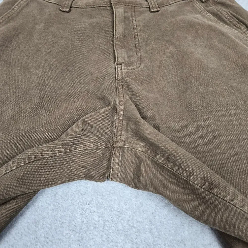 Abercrombie & Fitch Mens 32x28 Brown Canvas Loose Workwear Pants